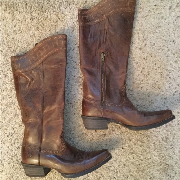 Ariat Shoes - ARIAT SAHARA BROWN LEATHER COWBOY BOOTS, NWOT